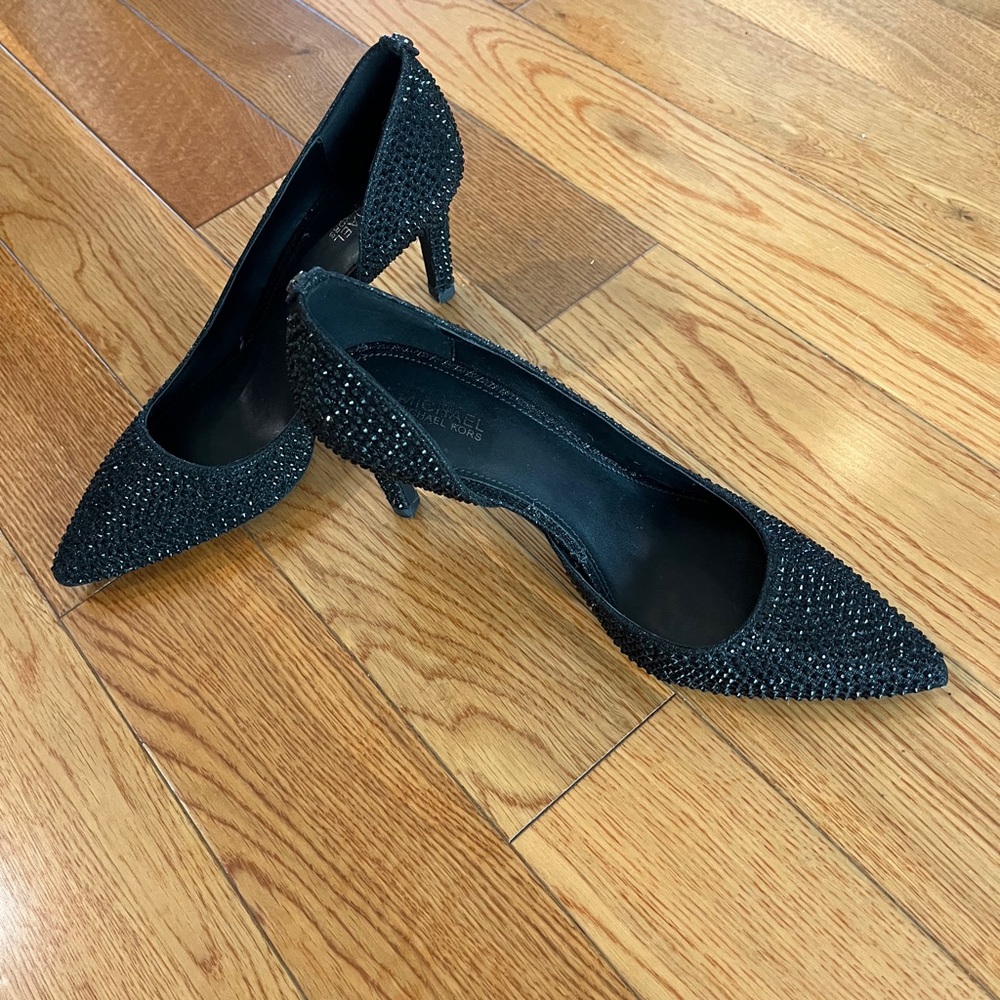 Elegant Black Studded Heels
